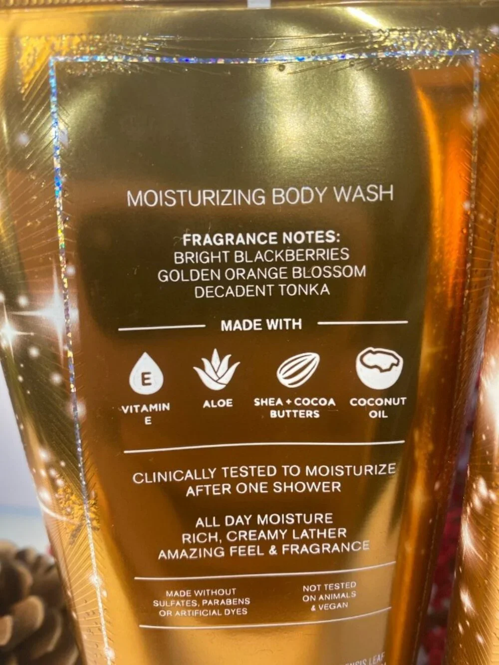 “Touch of Gold” 2 New Moisturizing Body Washes Full Size